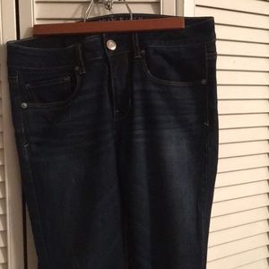 American Eagle skinny jeans, dark wash, 6 long
